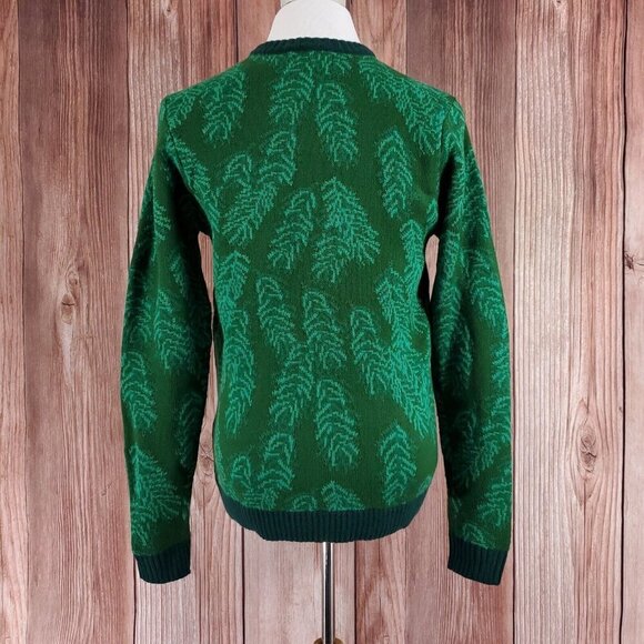 Blizzard Bay Unisex Adult Size Medium Green Tangled Cats Ugly Christmas Sweater - Picture 6 of 14